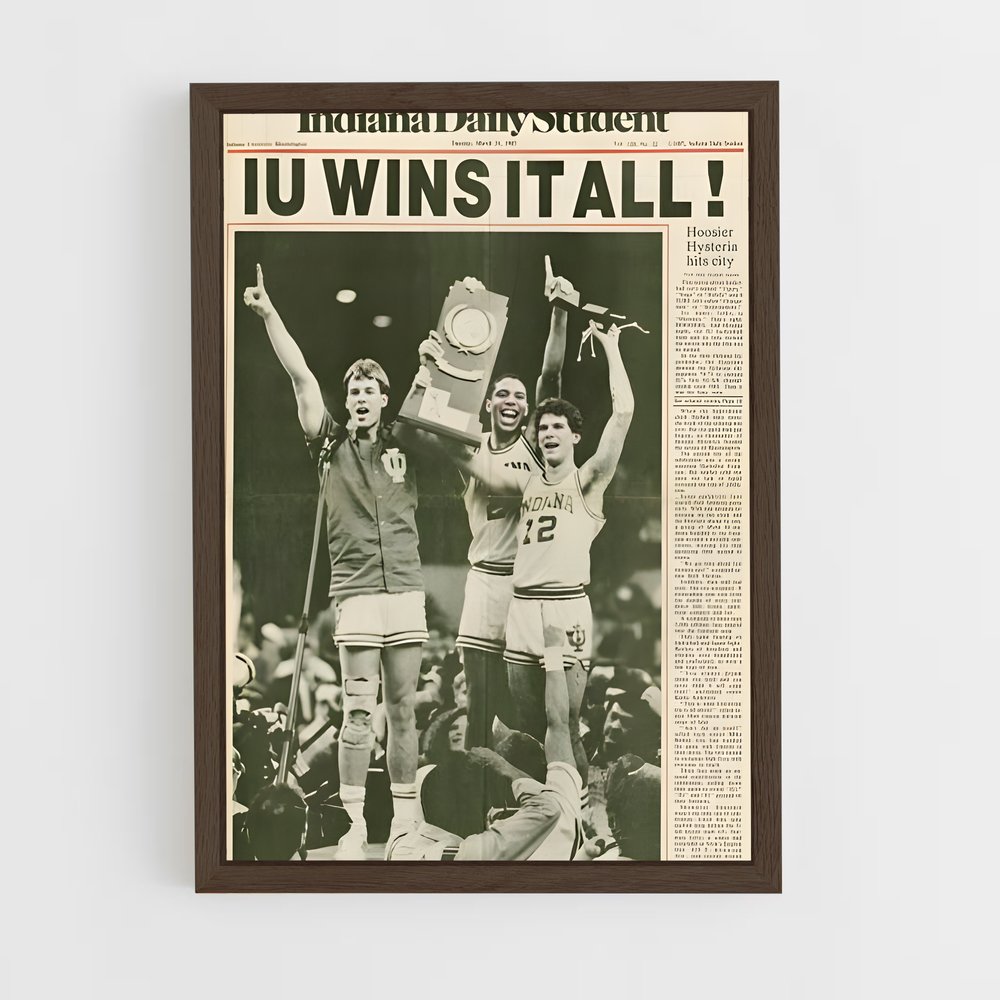 Poster Victoire à Indianapolis – affiche Basketball (vue 5)